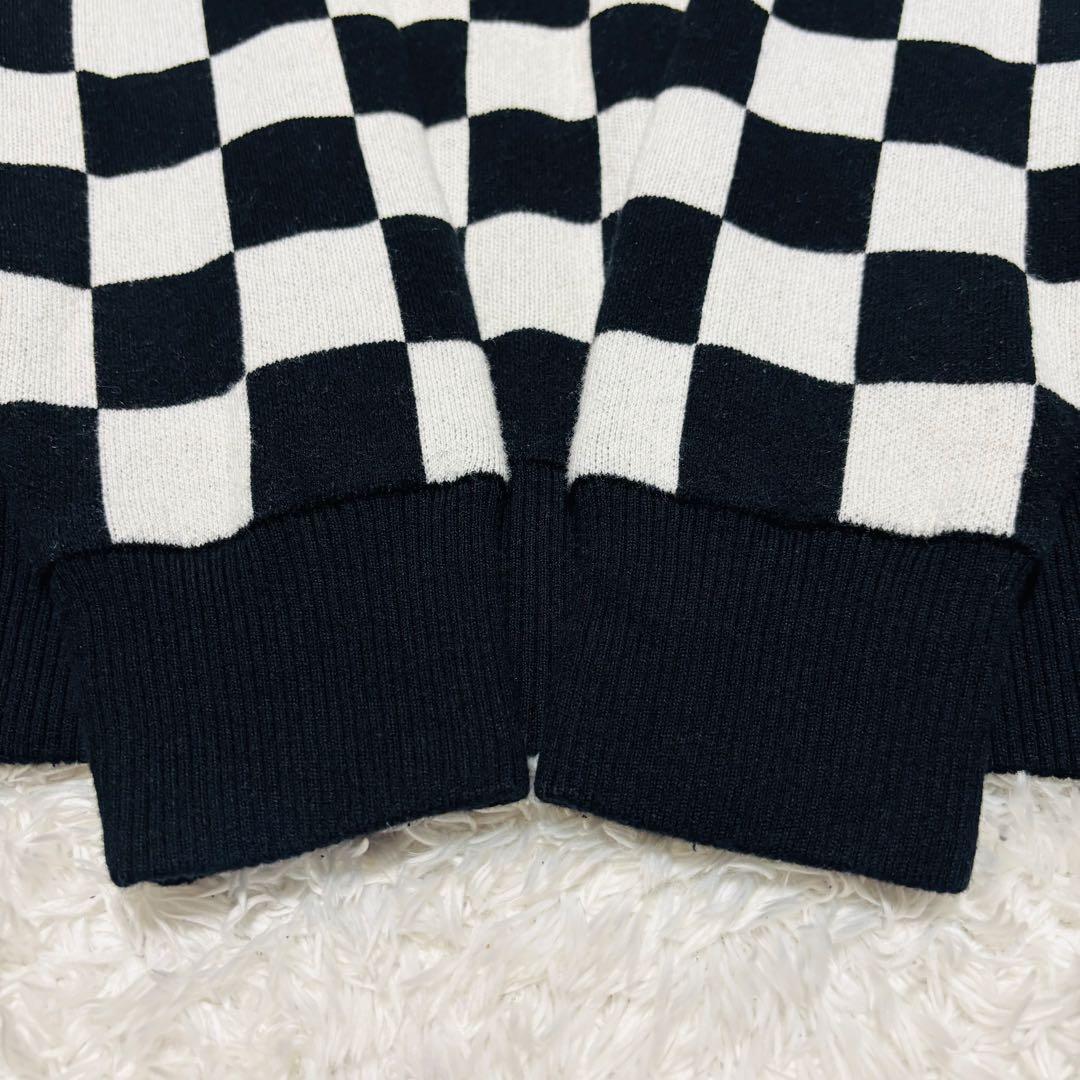 希少 ビームスゴルフ 別注 フレッドペリー 防風 セーター チェッカーフラッグ柄