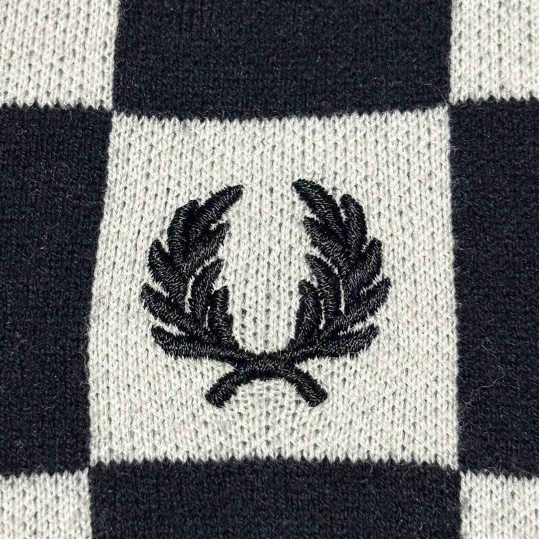 希少 ビームスゴルフ 別注 フレッドペリー 防風 セーター チェッカーフラッグ柄