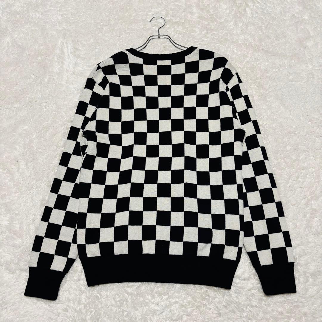 希少 ビームスゴルフ 別注 フレッドペリー 防風 セーター チェッカーフラッグ柄