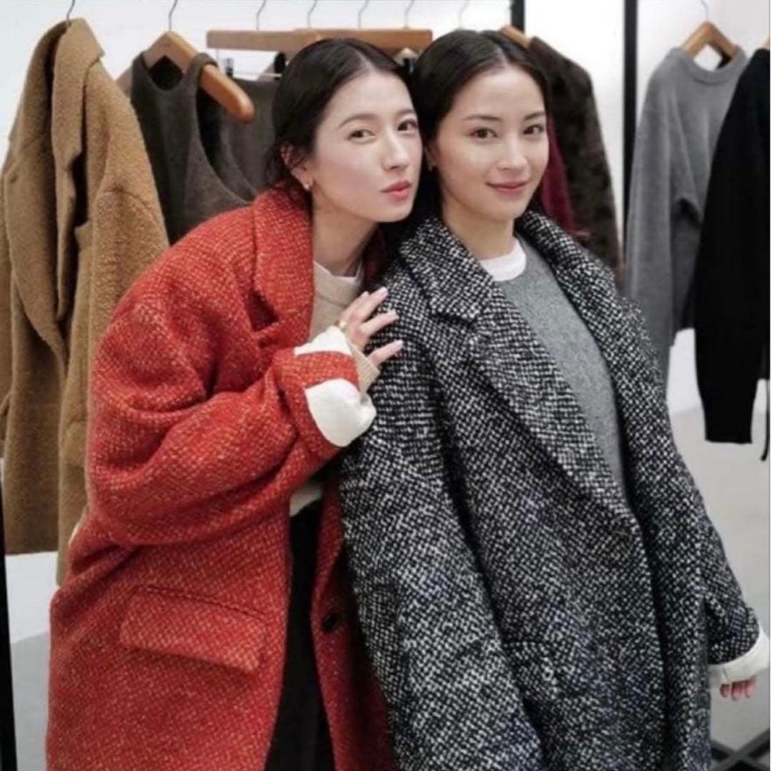 【美品】CLANE ツイード コート SuzuHirosex オーバー