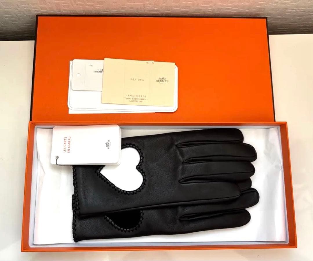 新品　エルメス HERMES 手袋 ラムレザー