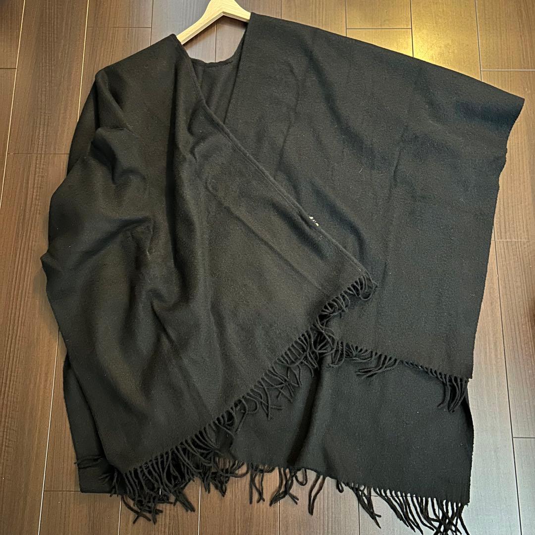 コニー様　【ジョンストンズ】 カシミヤ×ウール　ケープ ポンチョ