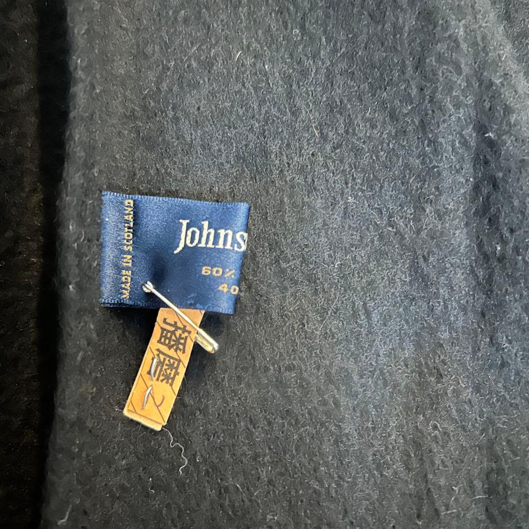 コニー様　【ジョンストンズ】 カシミヤ×ウール　ケープ ポンチョ