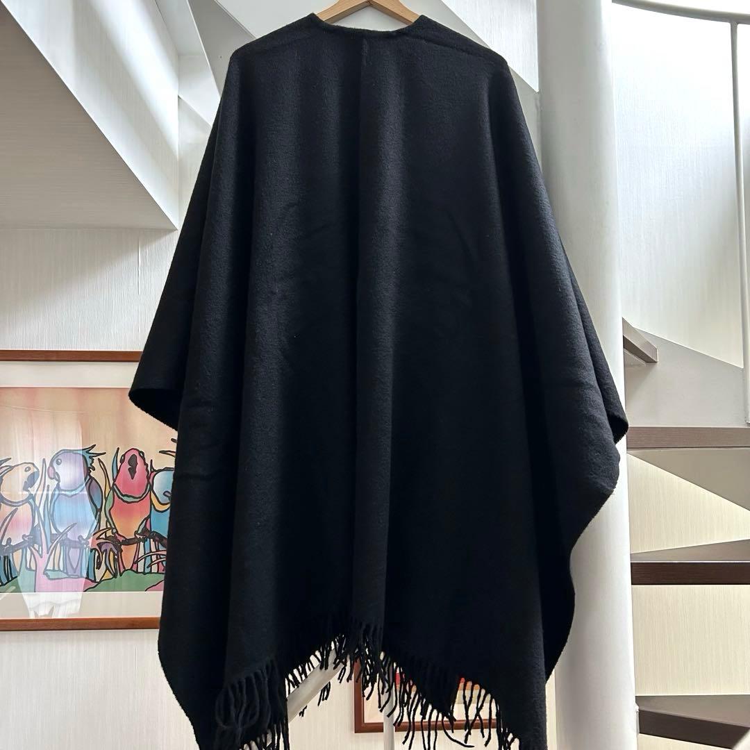 コニー様　【ジョンストンズ】 カシミヤ×ウール　ケープ ポンチョ
