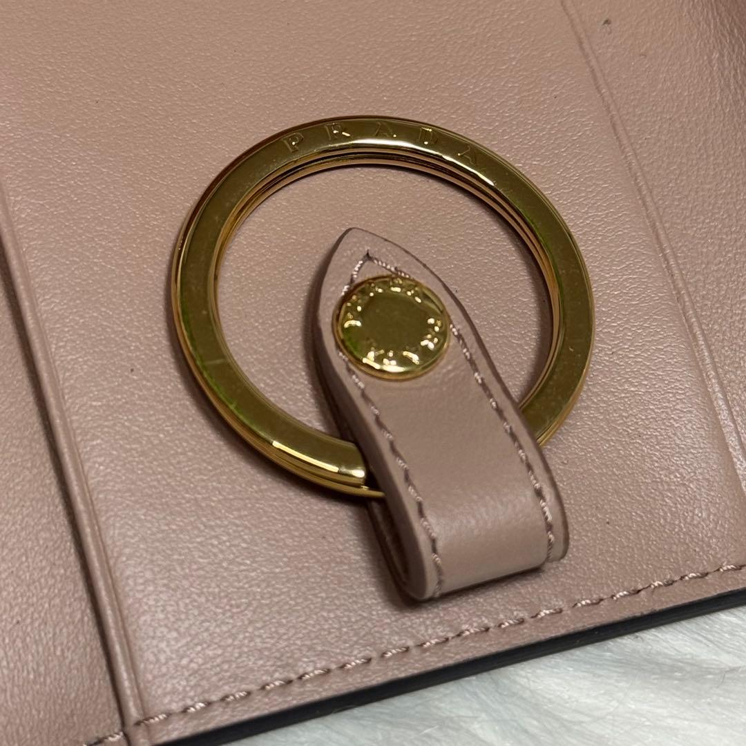 PRADA プラダ リボン キーケース サフィアーノ 4連 キーリング