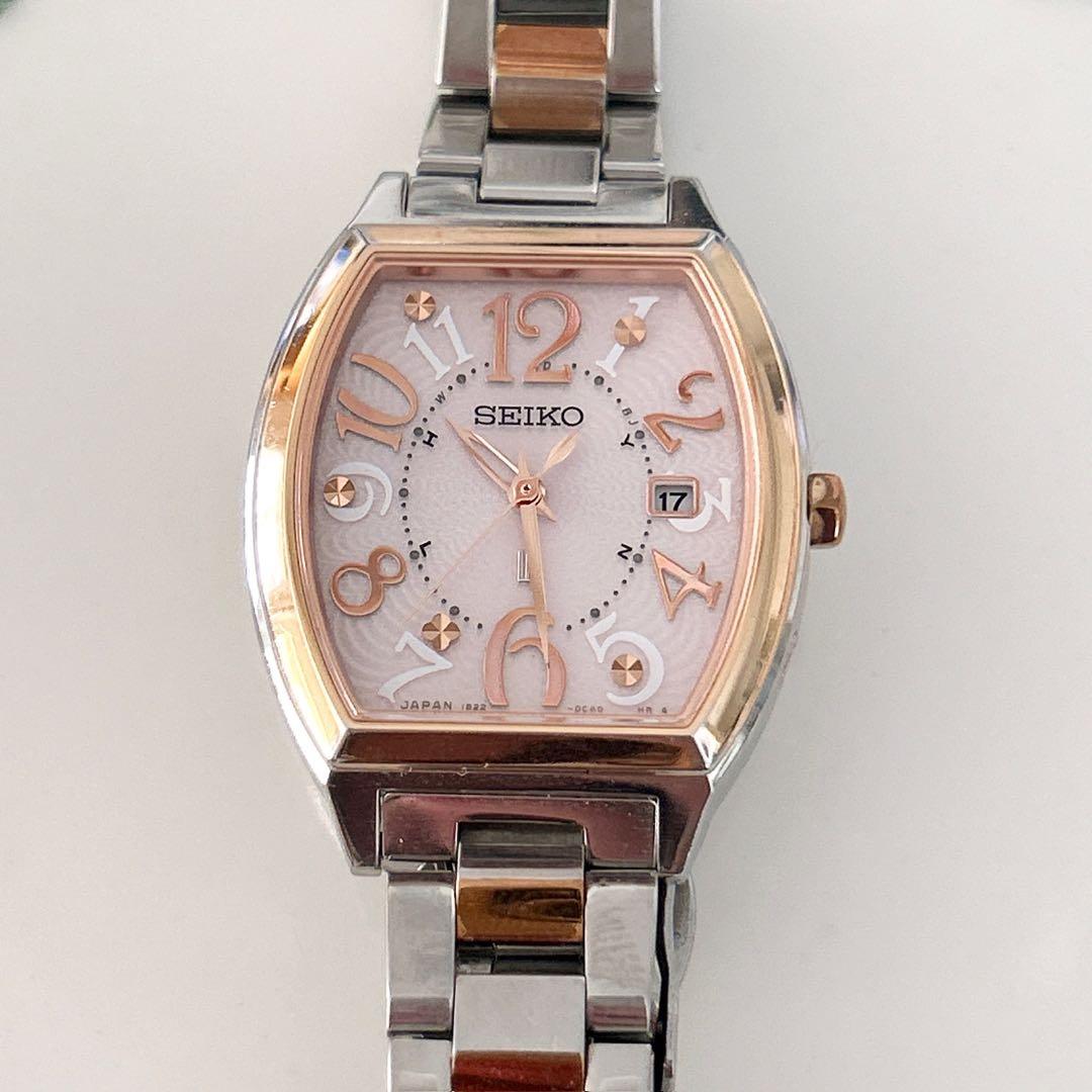 セイコー ルキア SSVW048 ソーラー電波腕時計 コンビカラー