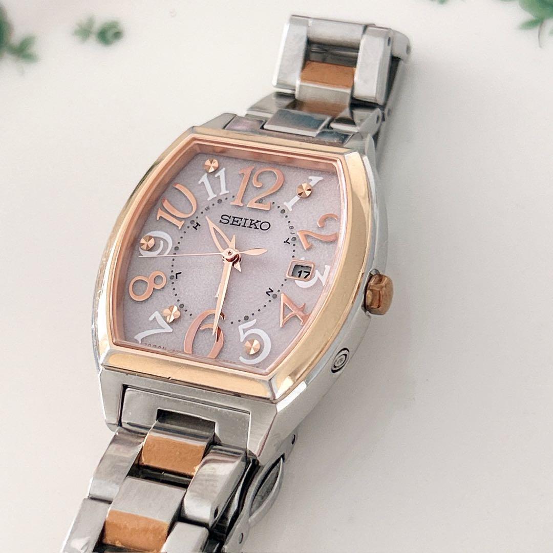 セイコー ルキア SSVW048 ソーラー電波腕時計 コンビカラー