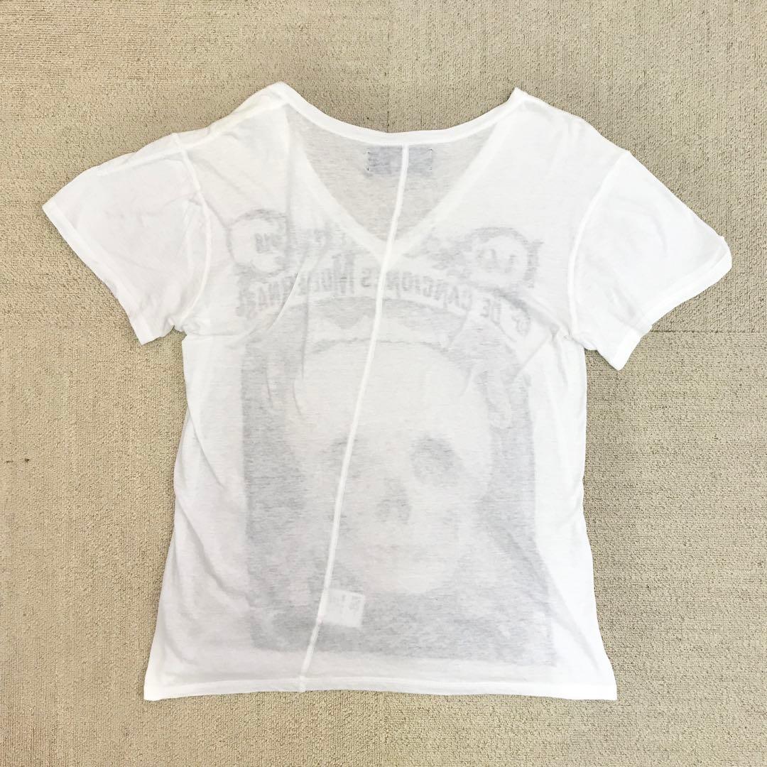 SHARE SPIRIT スカルプリント Tシャツ 半袖 カットソー S3357