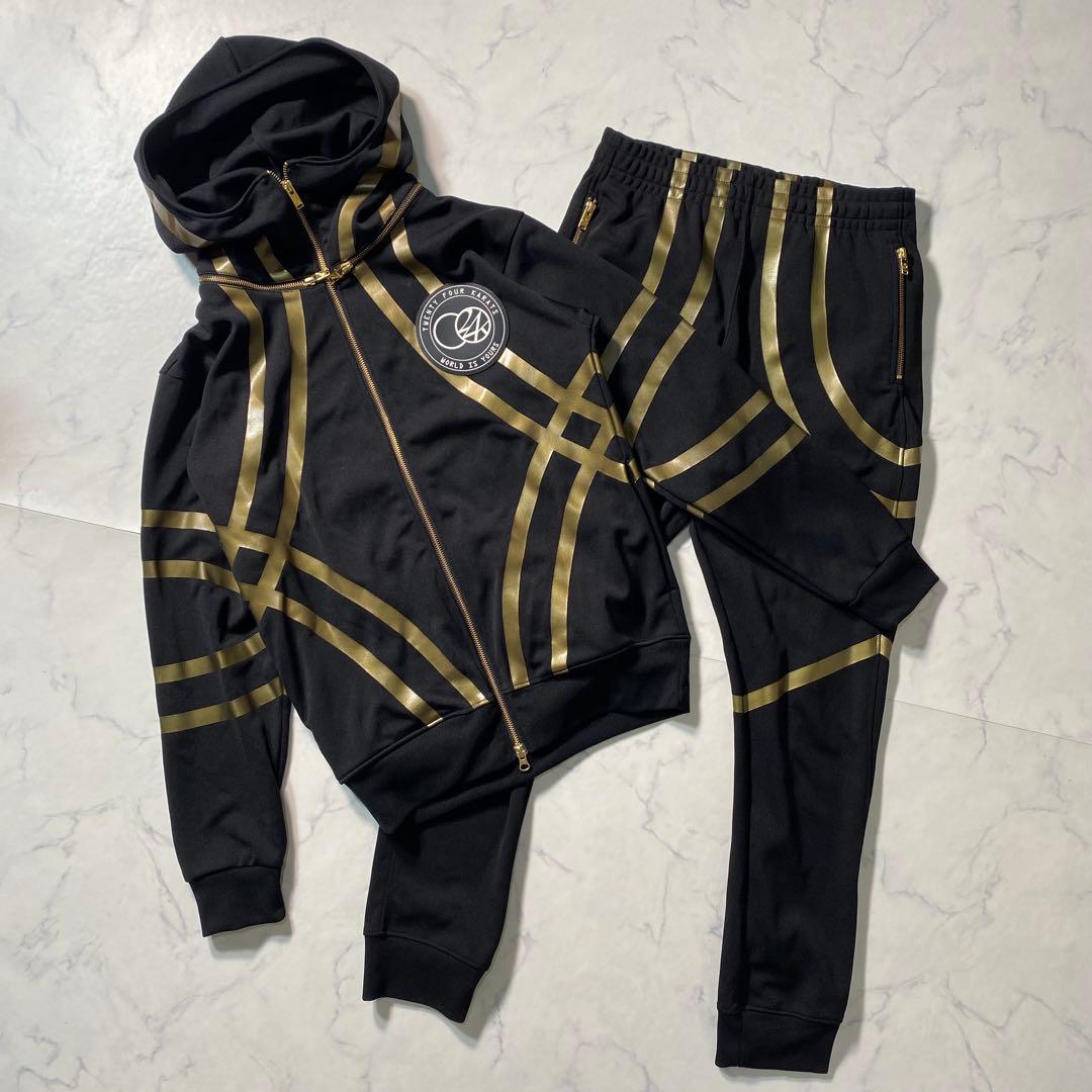 【美品】24karats　セットアップ　ジャージ　岩田剛典 　Lサイズ相当　金