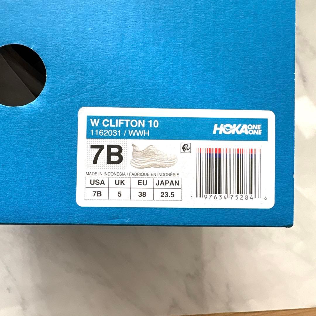 HOKA ホカ クリフトン 10 CLIFTON 10 ホワイト 23.5
