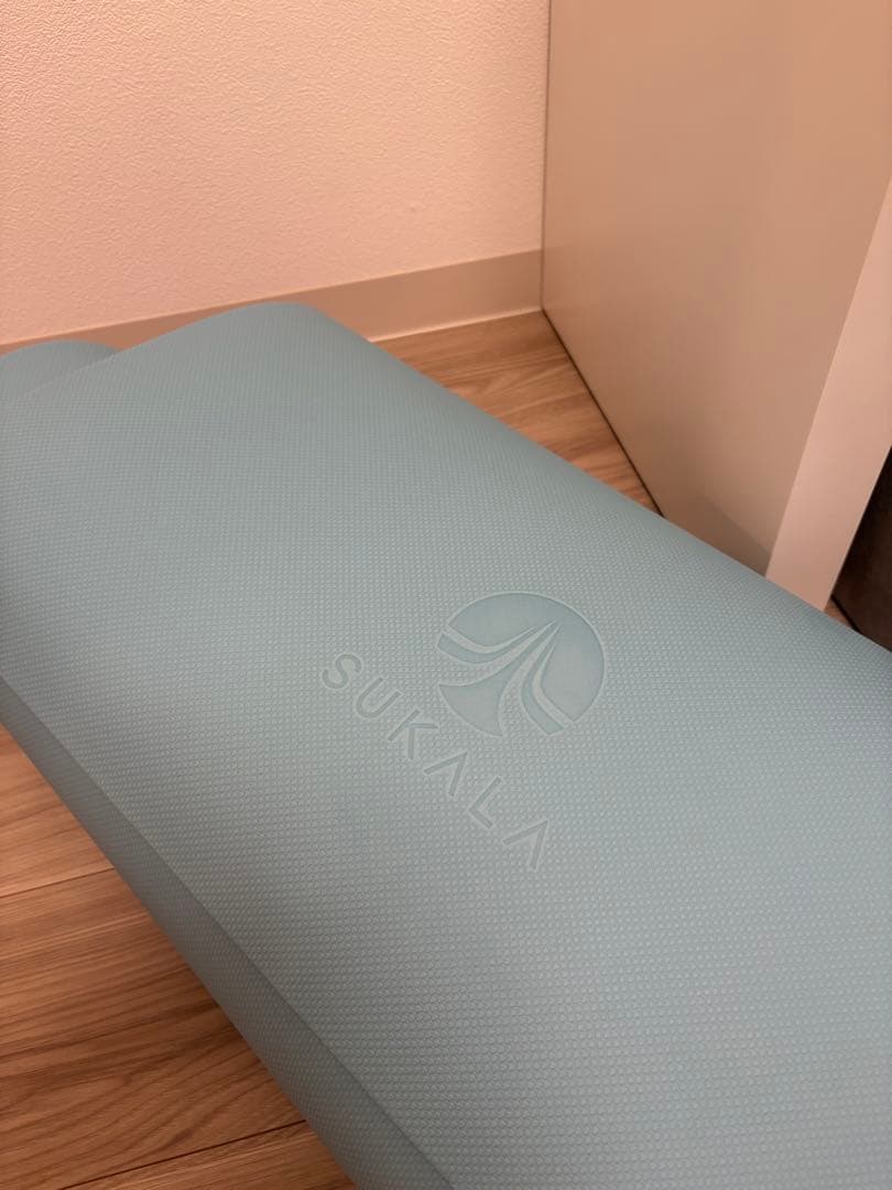 【SUKALA】リバーシブルヨガマット6mm lava 収納バッグ付き アクア