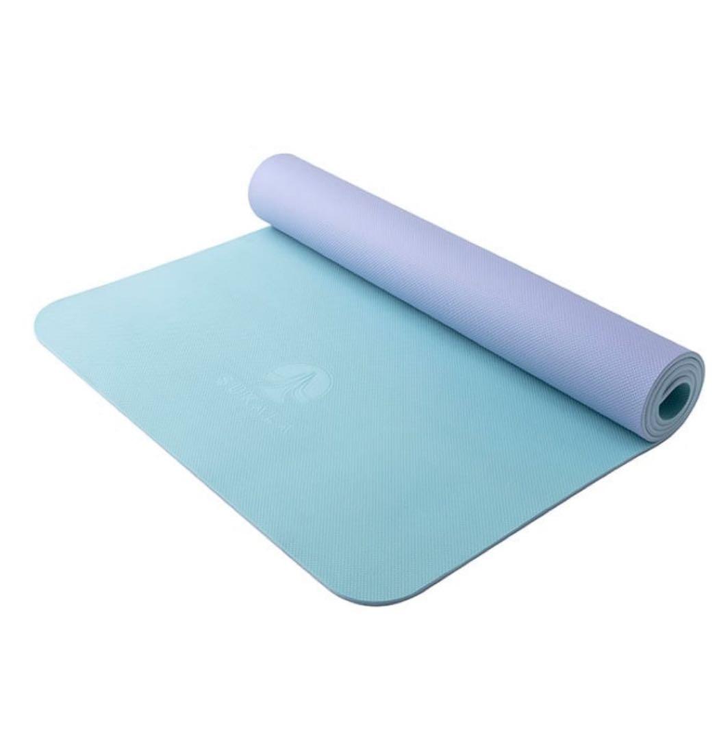 【SUKALA】リバーシブルヨガマット6mm lava 収納バッグ付き アクア