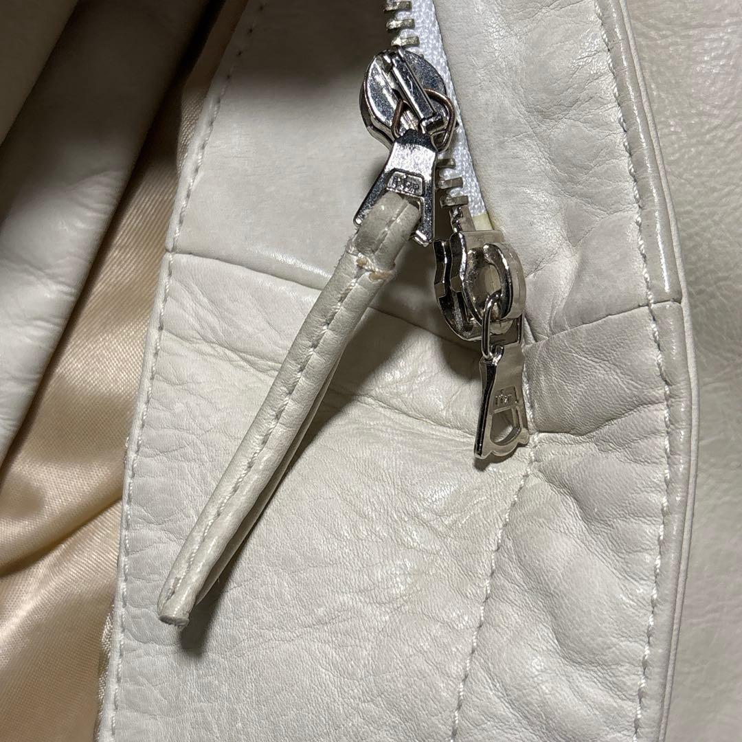 希少カラー Y2k GARRETT leather coat イタリア製 牛羊