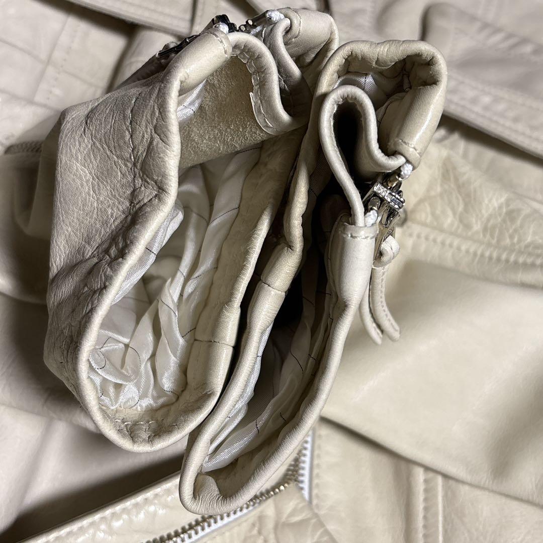 希少カラー Y2k GARRETT leather coat イタリア製 牛羊