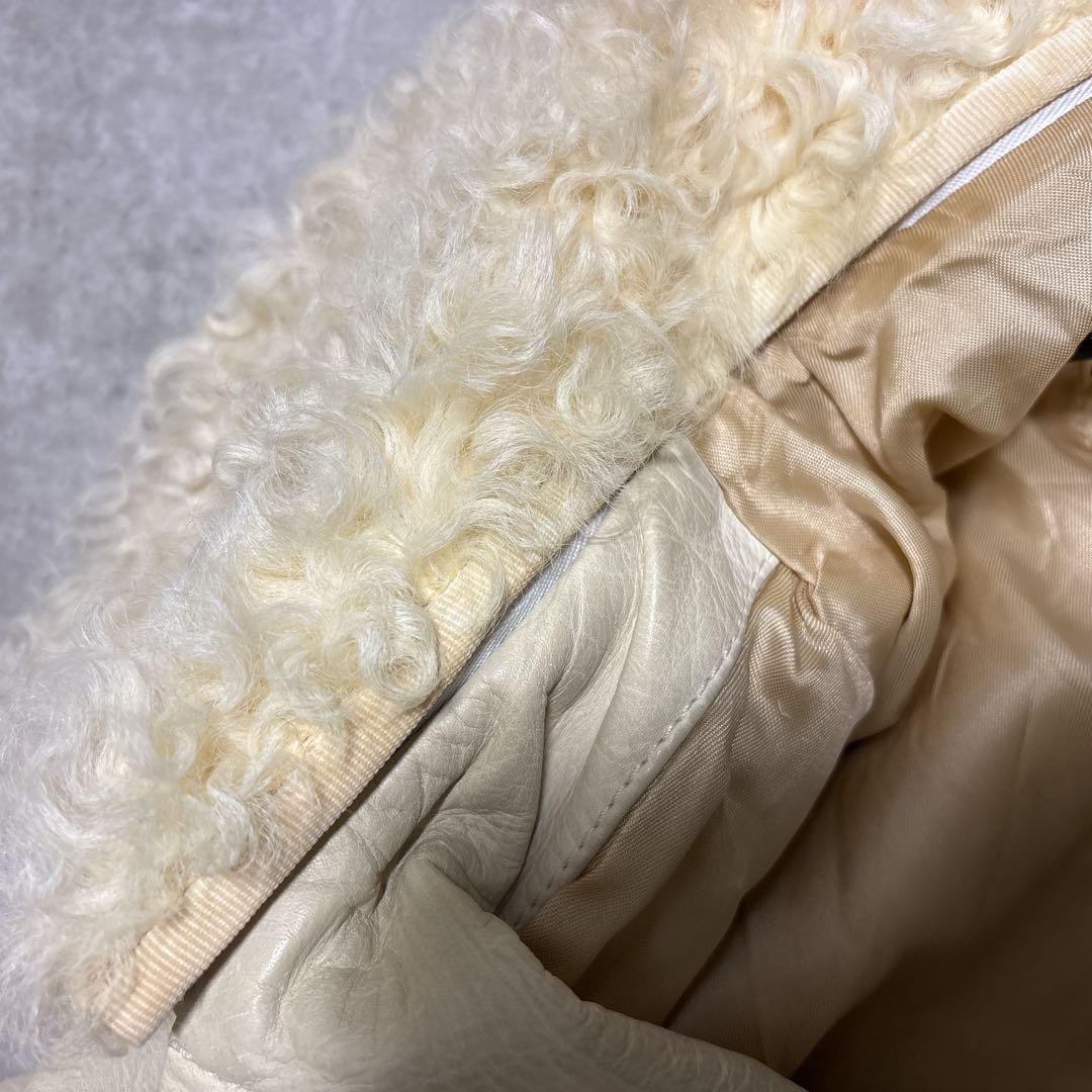 希少カラー Y2k GARRETT leather coat イタリア製 牛羊