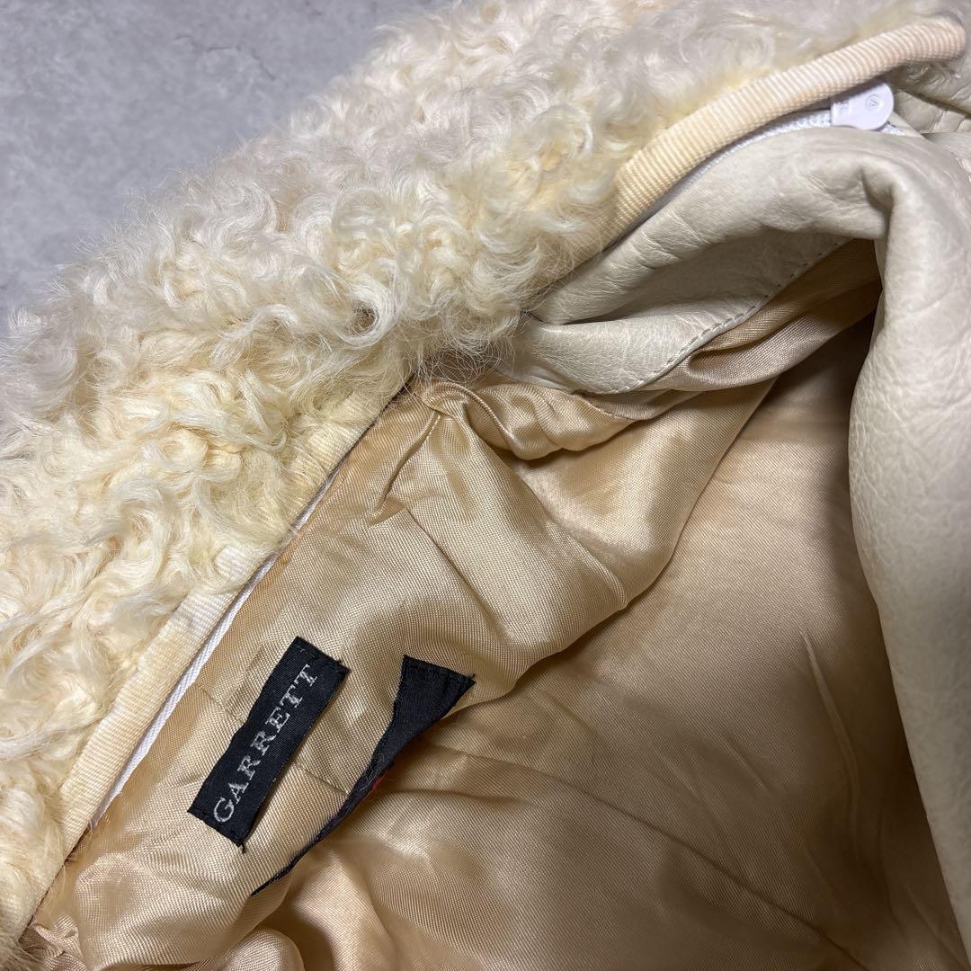 希少カラー Y2k GARRETT leather coat イタリア製 牛羊