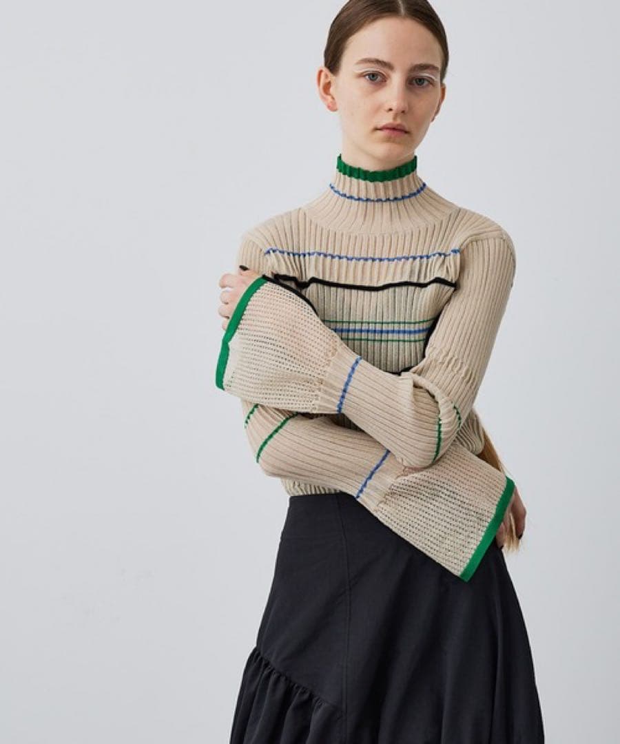 ユナイテッドトウキョウ マルチカラーシャーリングニット