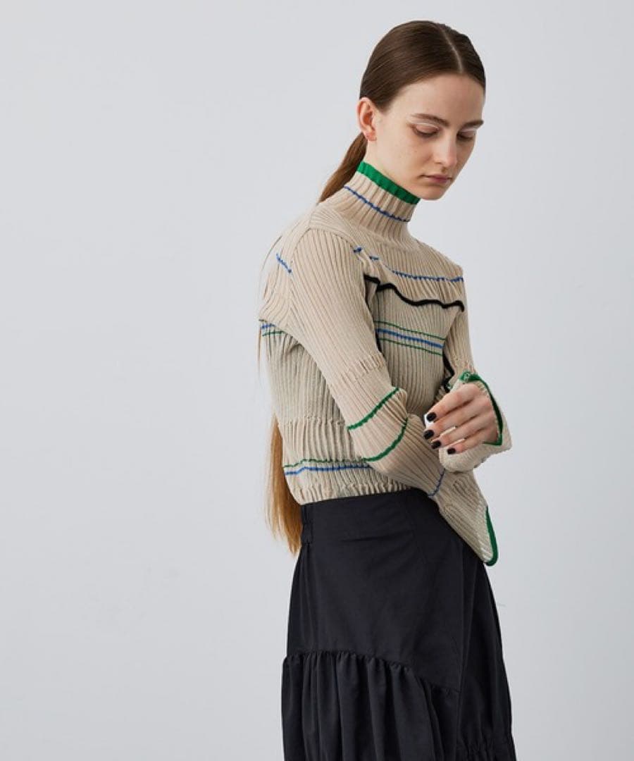 ユナイテッドトウキョウ マルチカラーシャーリングニット