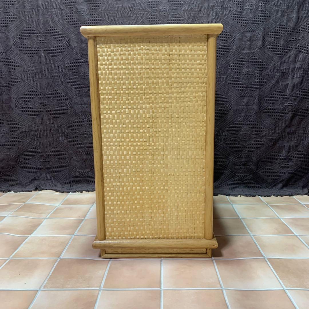 【美品】籐 ラタン4段 チェスト レトロ 家具 ナチュラル 収納 ヴィンテージ