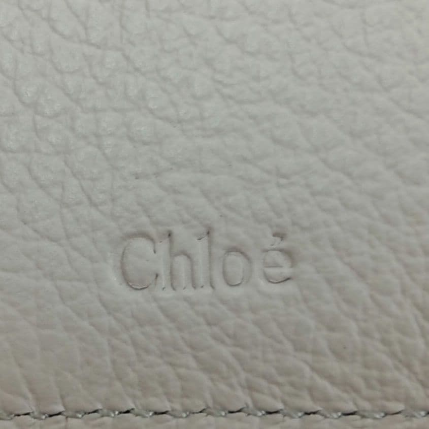 KM012 クロエ 美品 アルファベット 3つ折り財布 箱付き ゴールド金具