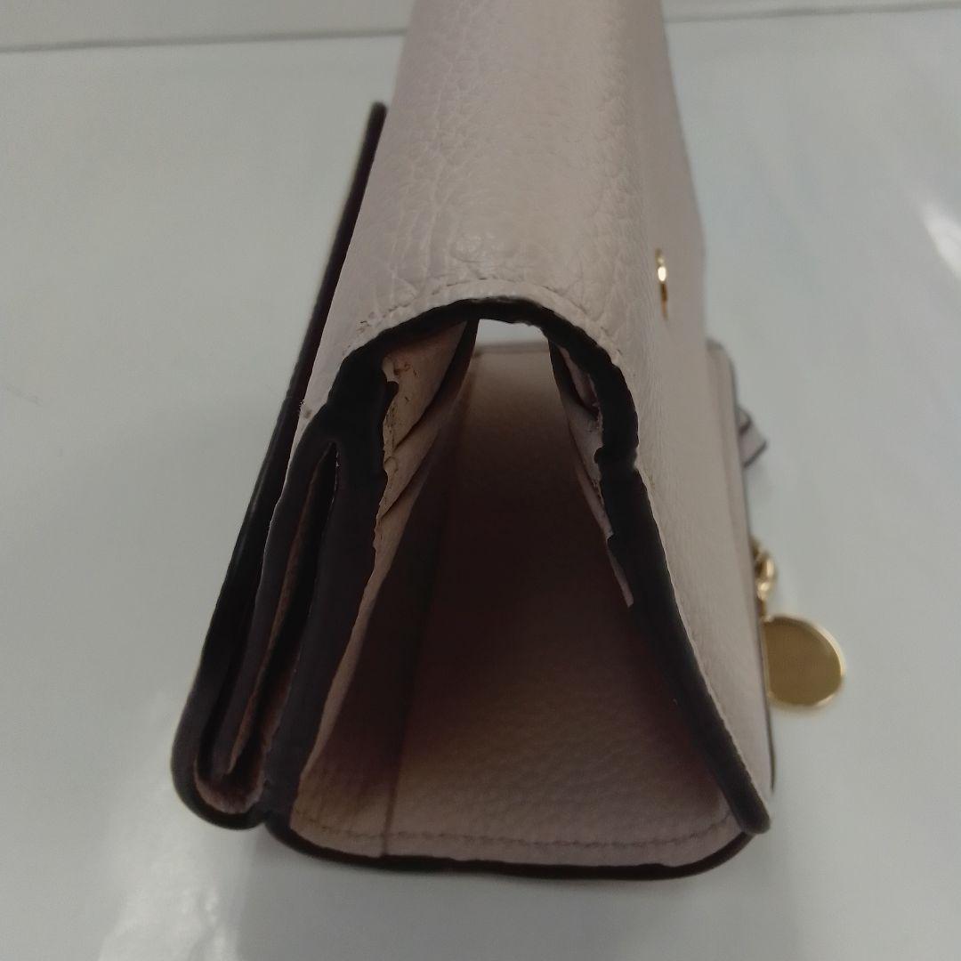 KM012 クロエ 美品 アルファベット 3つ折り財布 箱付き ゴールド金具