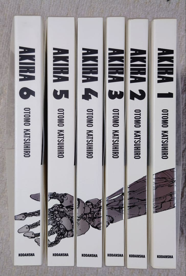 大友克洋AKIRA アキラ 総天然色 全巻セット　専用ＢＯＸ付き　オール初版