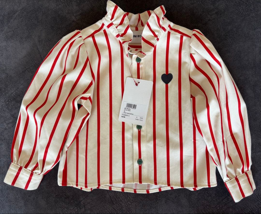 トップス MINI RODINI Stripe Twill Bl 92/98