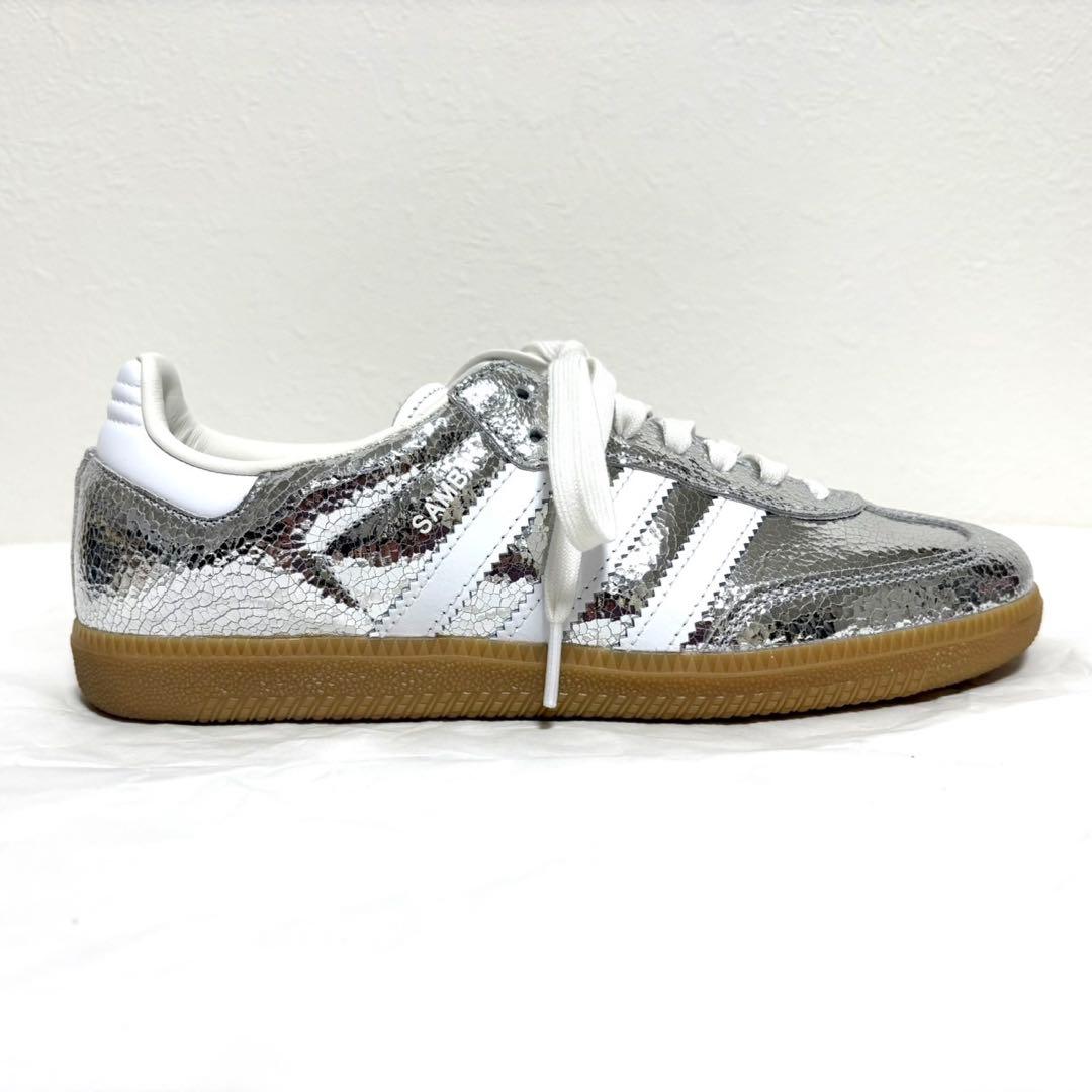 大人気 アディダス オリジナルス 25cm サンバ OGシルバー