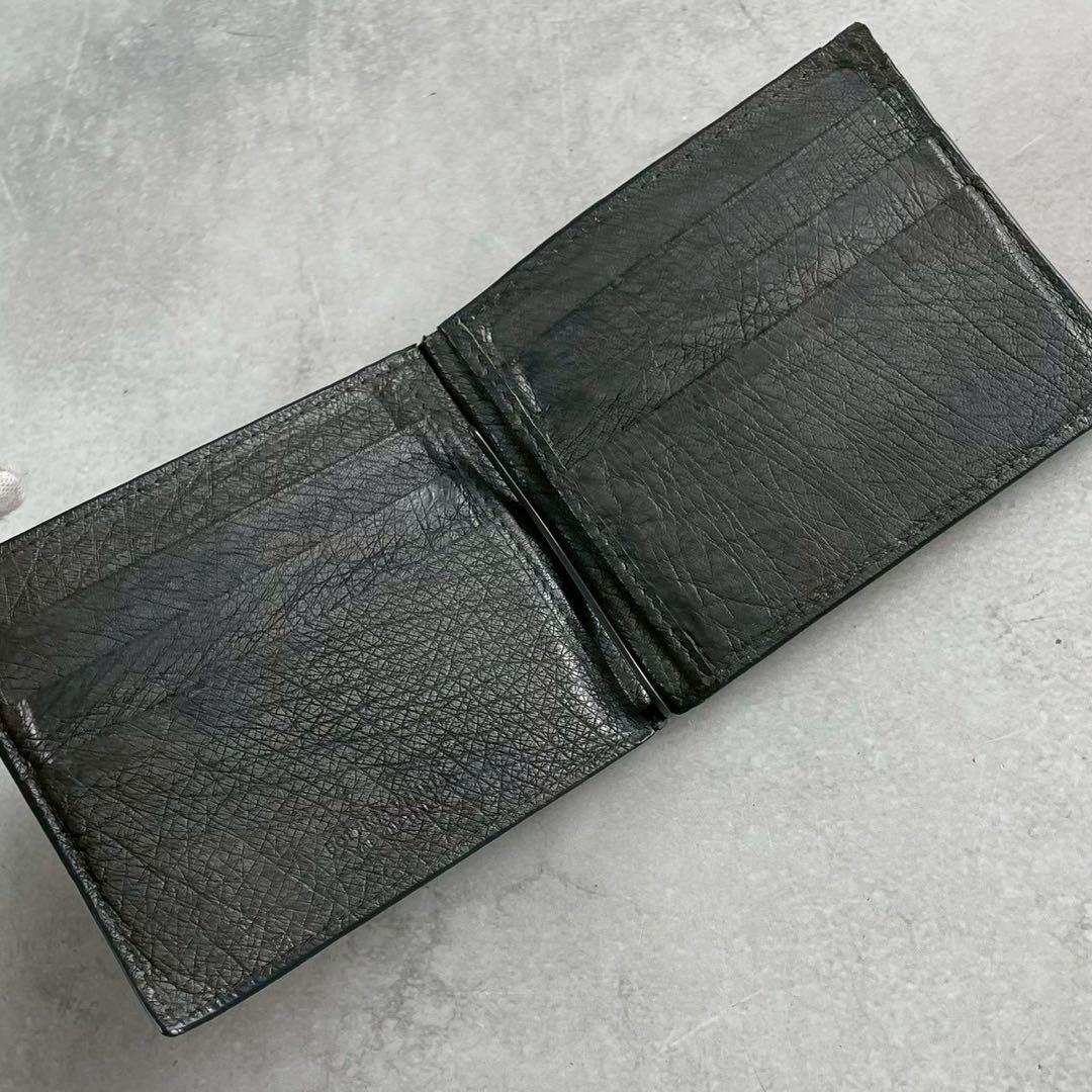 【付属品完備 美品】ボッテガヴェネタ マネークリップ イントレ オーストリッチ