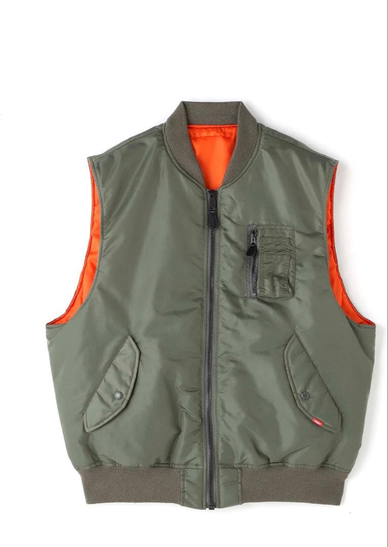 AVIREX MA-1 ベスト /MA-1 VEST メンズ L 401 セージ