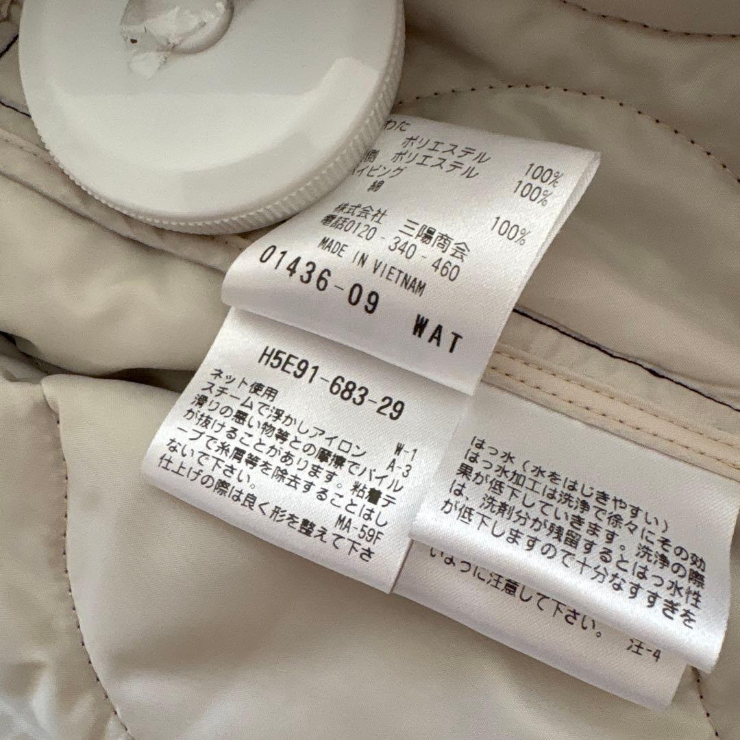 極美品✨マッキントッシュフィロソフィー　キルティング　ショート　M ネイビー