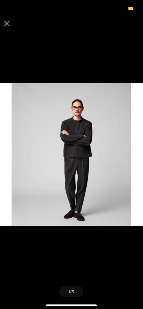 HOMME PLISSÉ ISSEY MIYAKE セットアップ ブラック