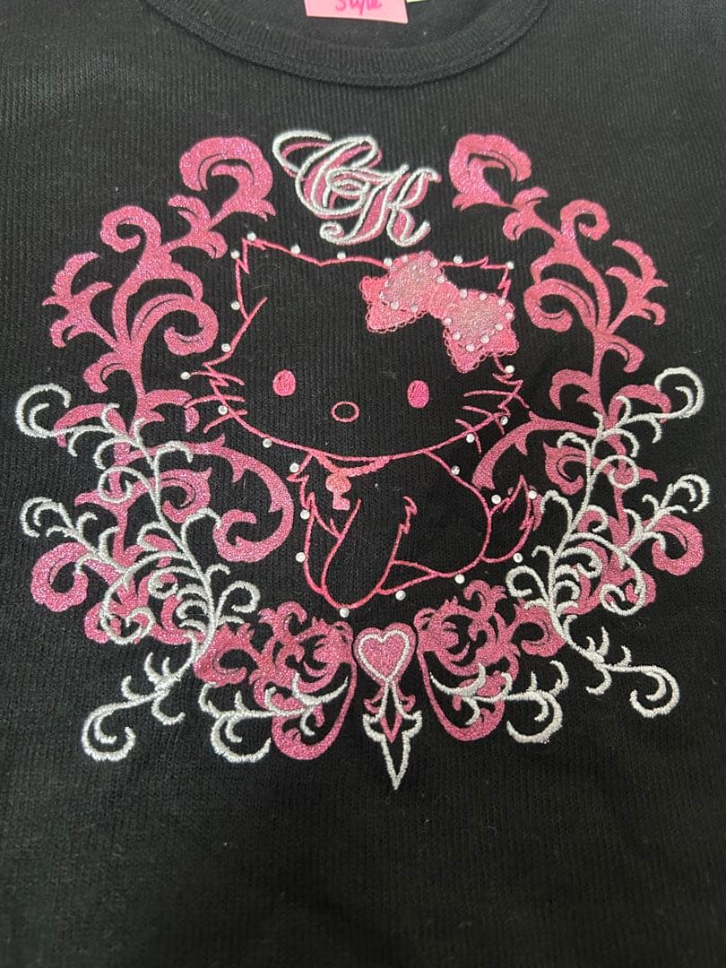 チャーミーキティ ロングTシャツ レア y2k グランジ 平成ギャル 姫ギャル