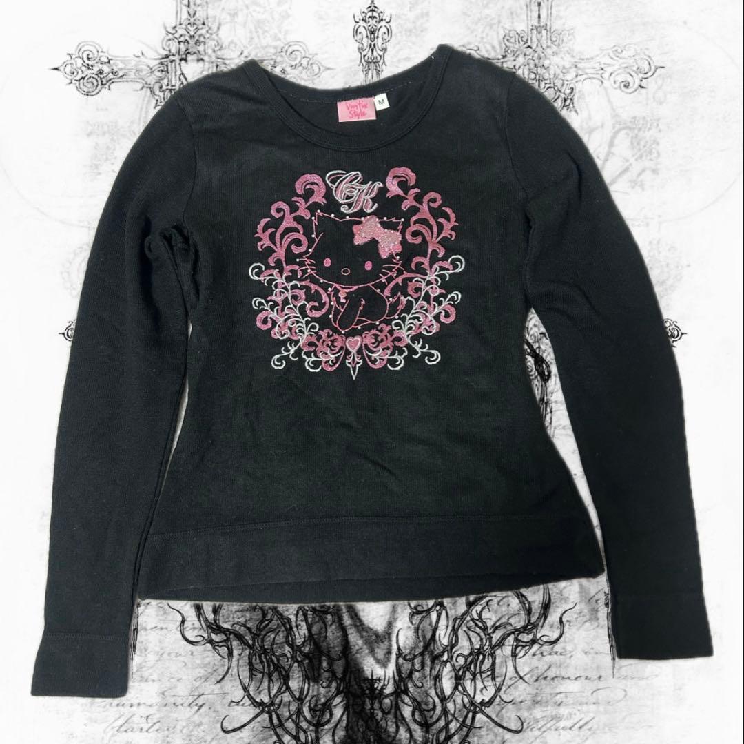 チャーミーキティ ロングTシャツ レア y2k グランジ 平成ギャル 姫ギャル