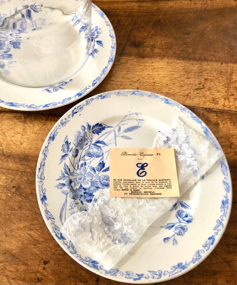 【ハル】クレイユモントロー 平皿プレート【A】【B】2枚セット