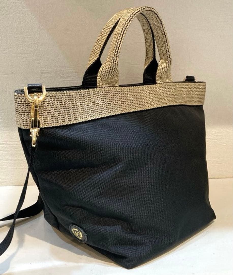 【美品】VIOLAd'ORO V-2037 2way ナイロントート　黒