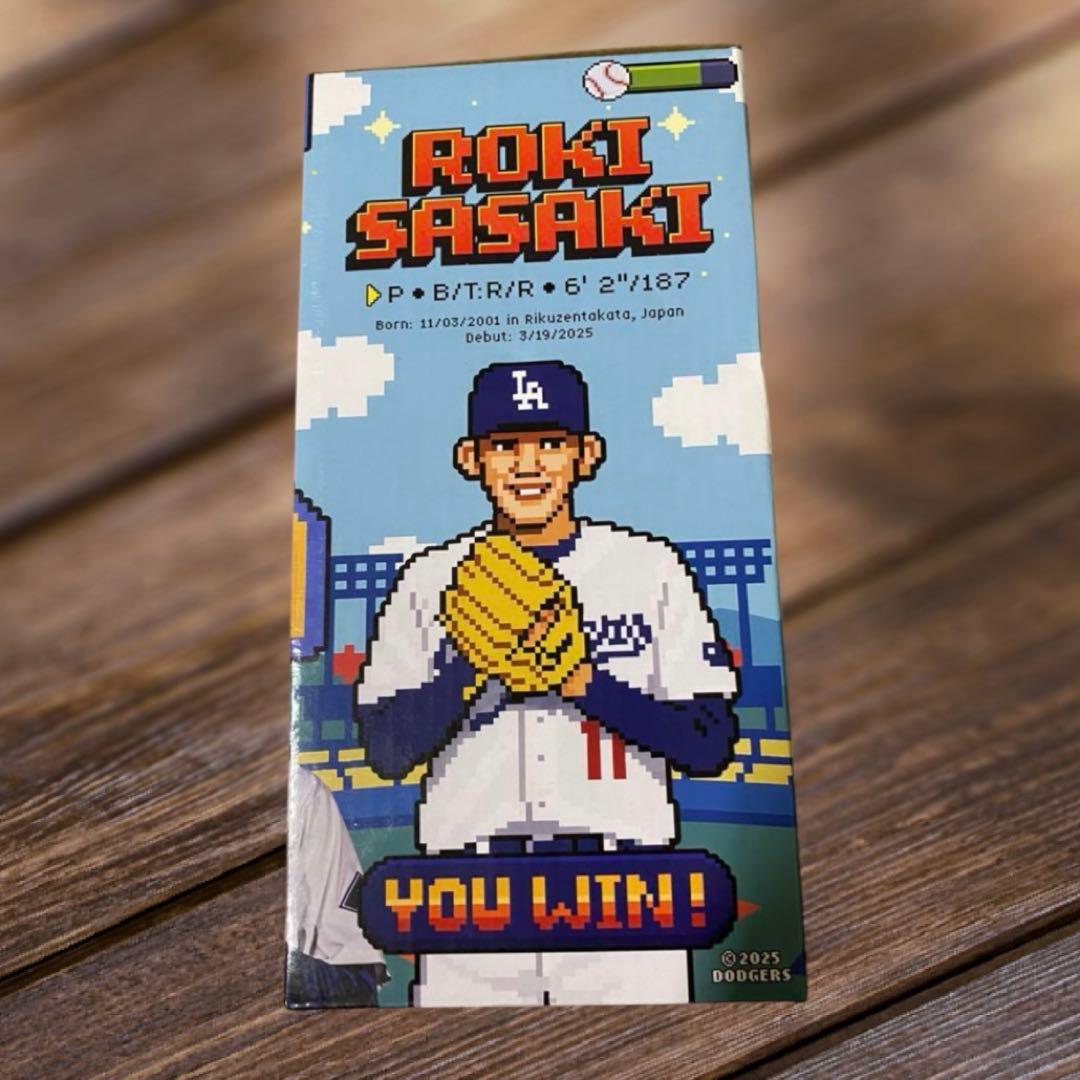 佐々木朗希　ボブルヘッド　来場者限定　スタジアム配布　ドジャース