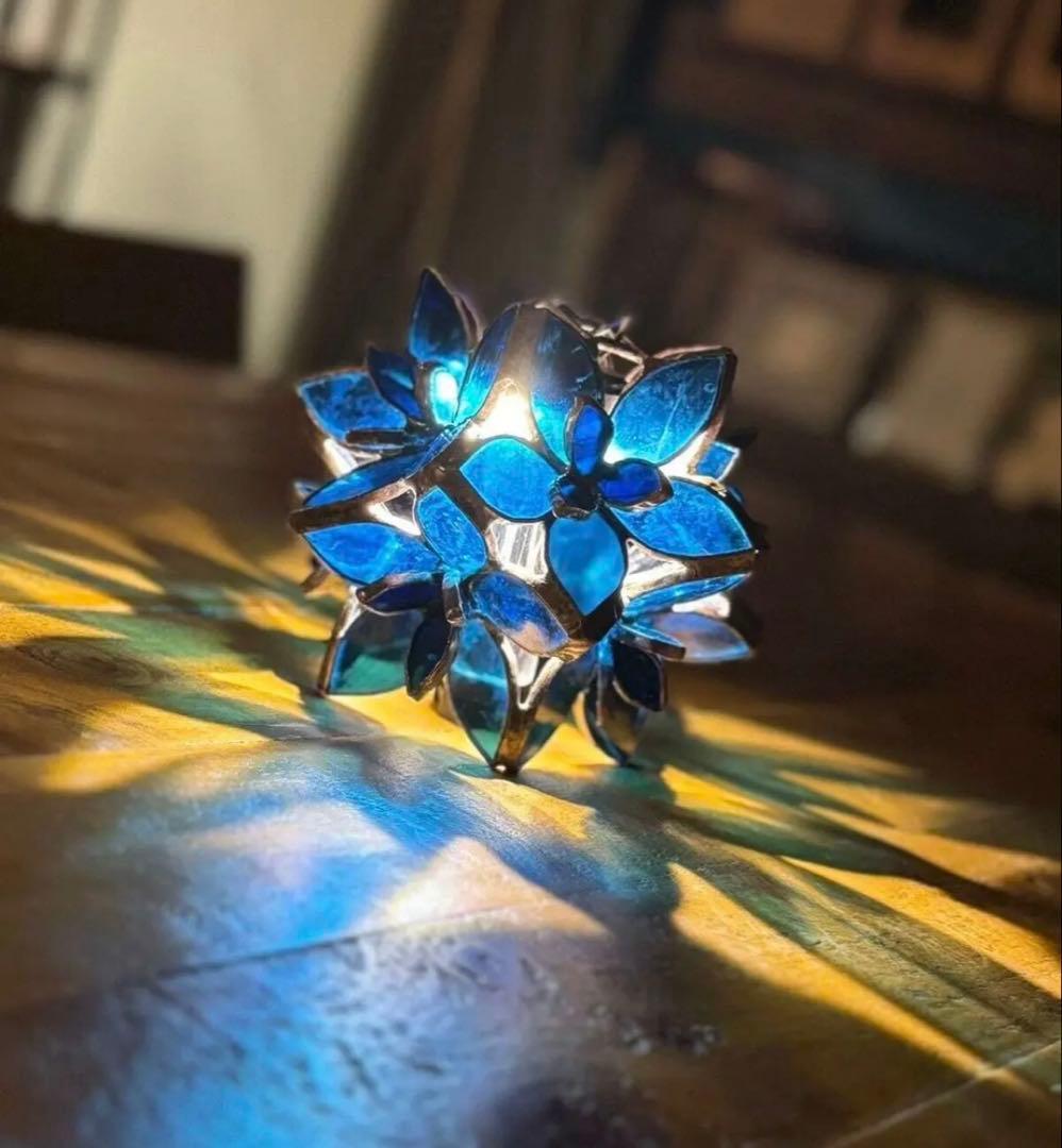 SAKURAシェード スカイブルー 802PRODUCTS ステンドグラス