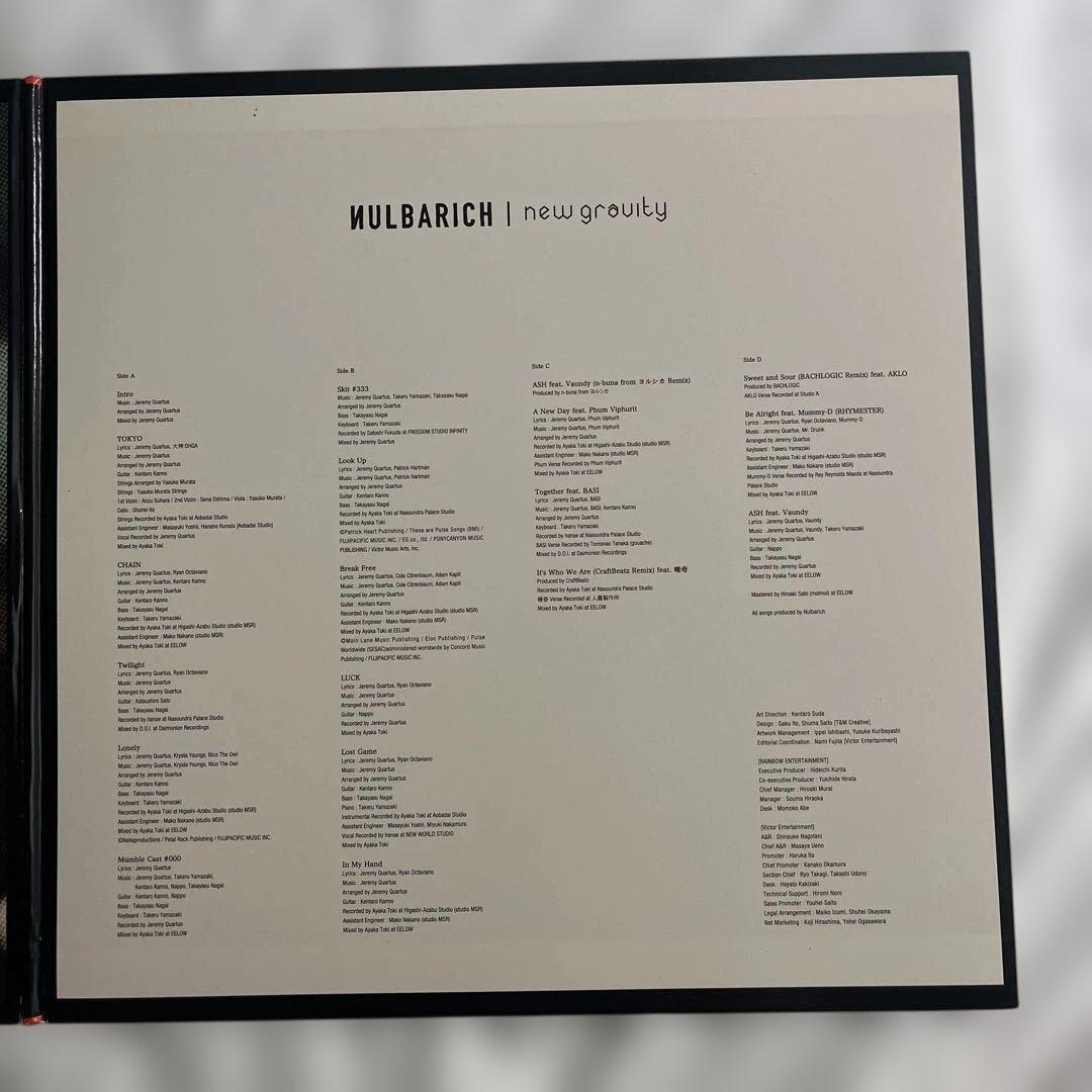 Nulbarich 新作レコード new gravity