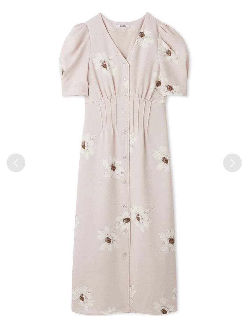 スナイデル 【FLOWER COLLECTION】プリントタイトワンピース