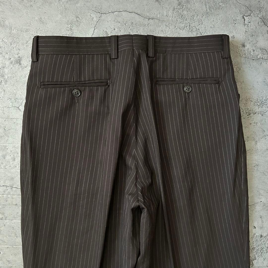 極美品 LANVIN モッズスーツ ストライプ L相当 50 高級 スーツ