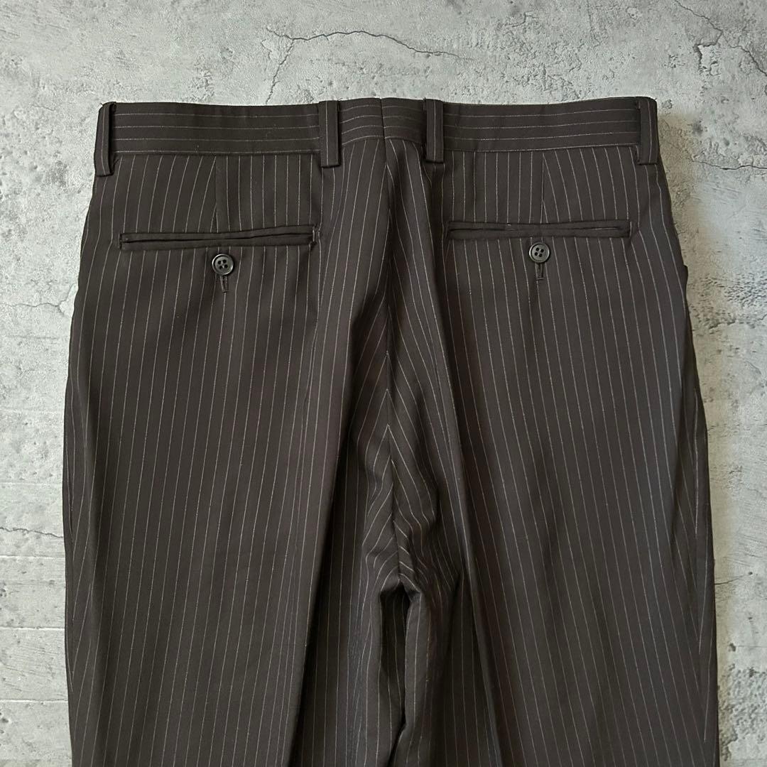 極美品 LANVIN モッズスーツ ストライプ L相当 50 高級 スーツ