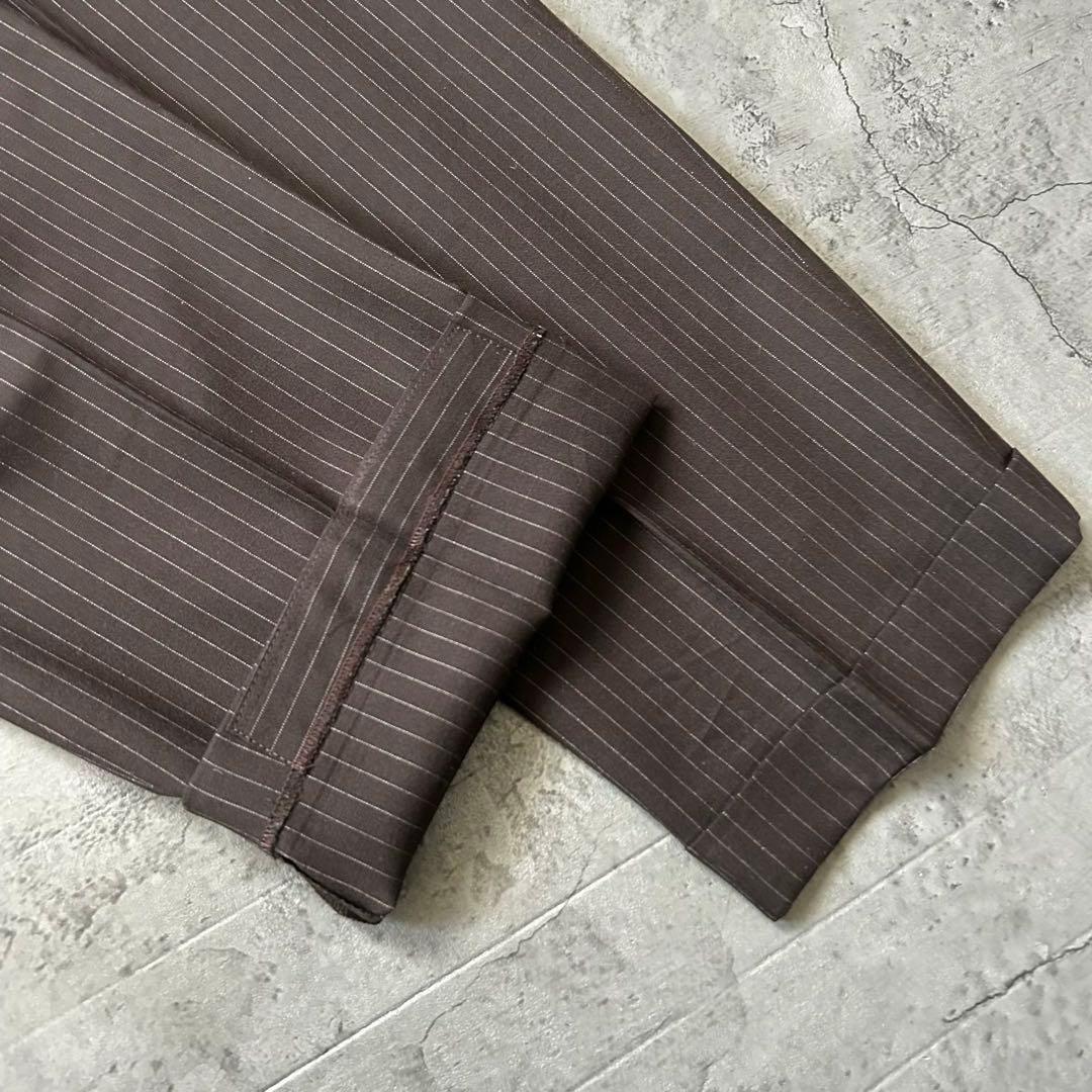 極美品 LANVIN モッズスーツ ストライプ L相当 50 高級 スーツ