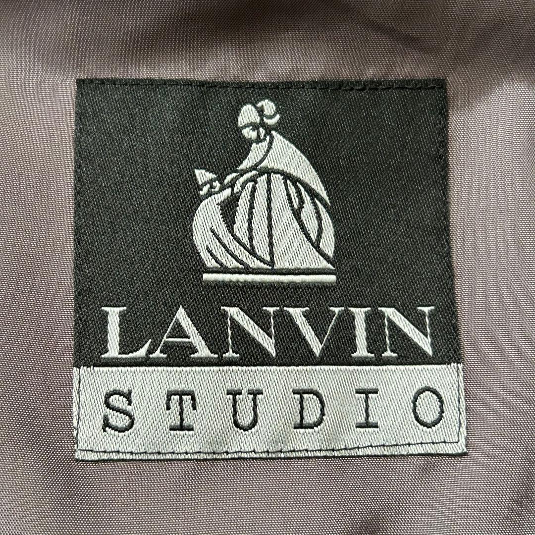 極美品 LANVIN モッズスーツ ストライプ L相当 50 高級 スーツ