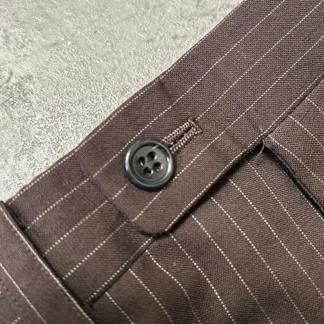 極美品 LANVIN モッズスーツ ストライプ L相当 50 高級 スーツ