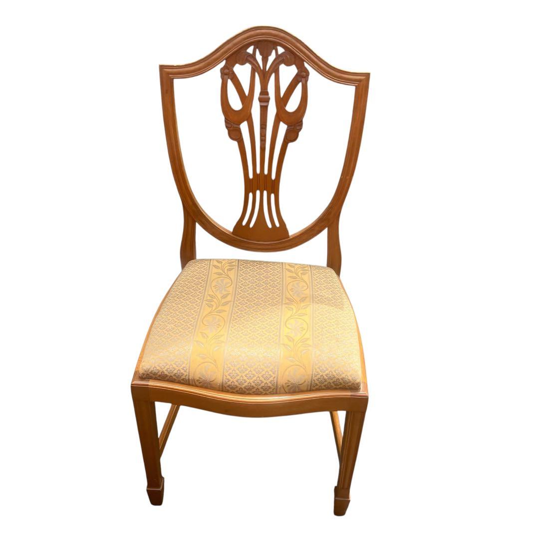 英国クラシック シールドバックチェア　マホガニー ダイニングチェア ヴィンテージ