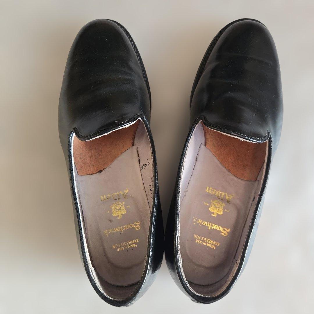 Alden コードバンワンピーススリッポン us7.5 付属品完備