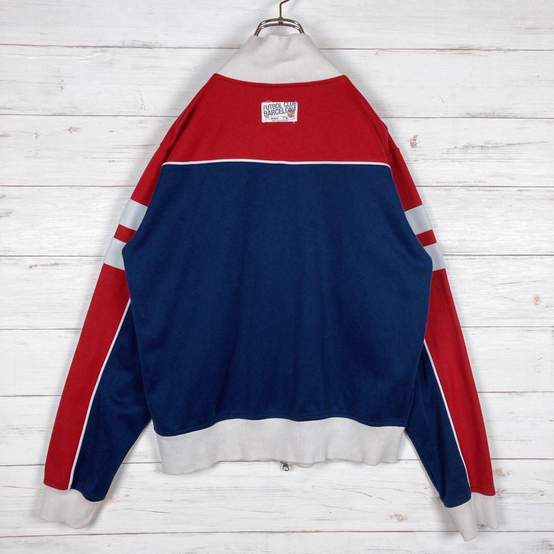 【NIKE】トラックジャケット M マルチカラー 刺繍ロゴ ネイビー