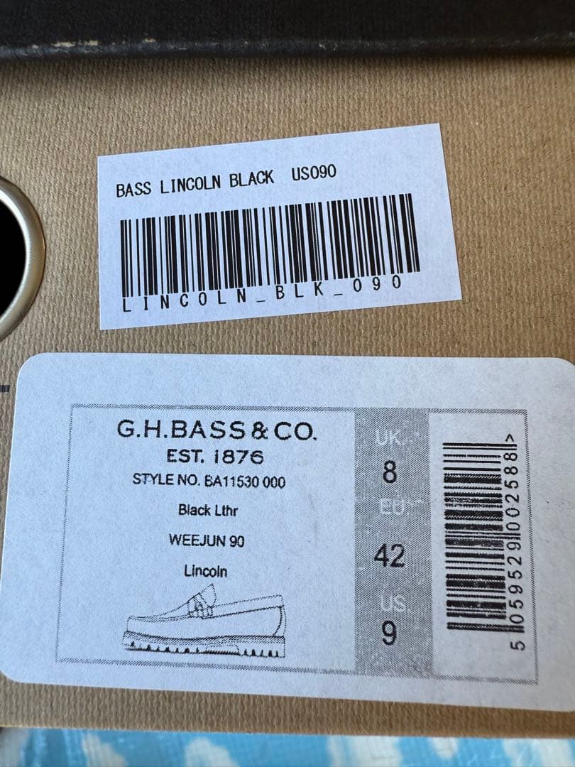 使用1回のみghbassビットローファーweejuns lincoln us9