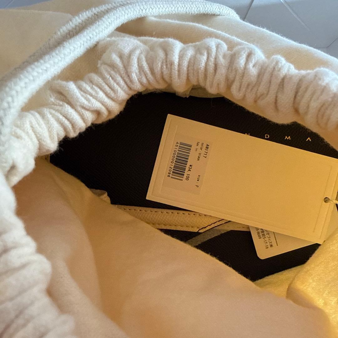 バッグ BLK ANDMARY VALENTINE RIBBON LEATHER BAG